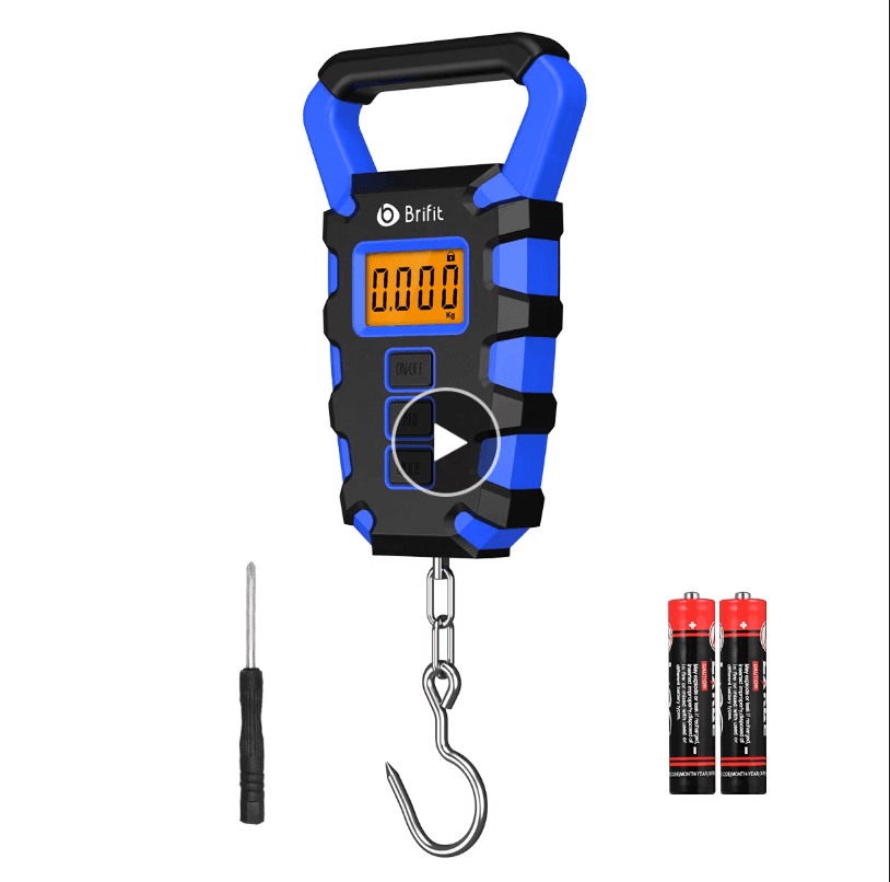 AnglerWeigh 50kg Digital Hanging Luggage Scale
