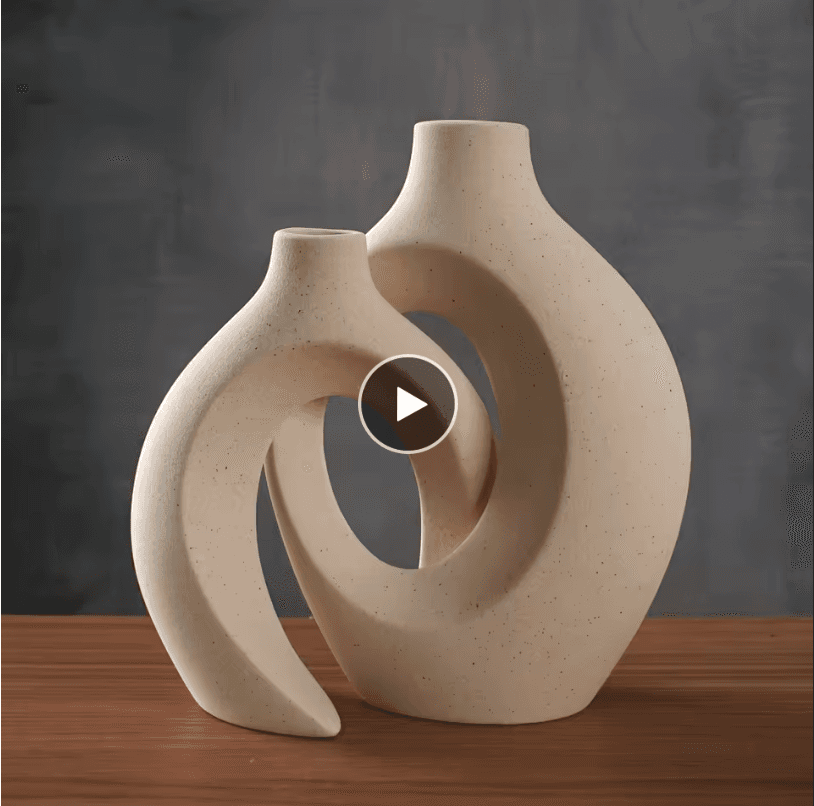 DriftVase CAPIRON Nordic Sculptural Ceramic Vase