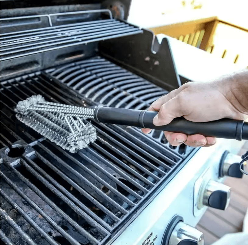 GlideBar 3-in-1 Stainless Steel Grill Brush