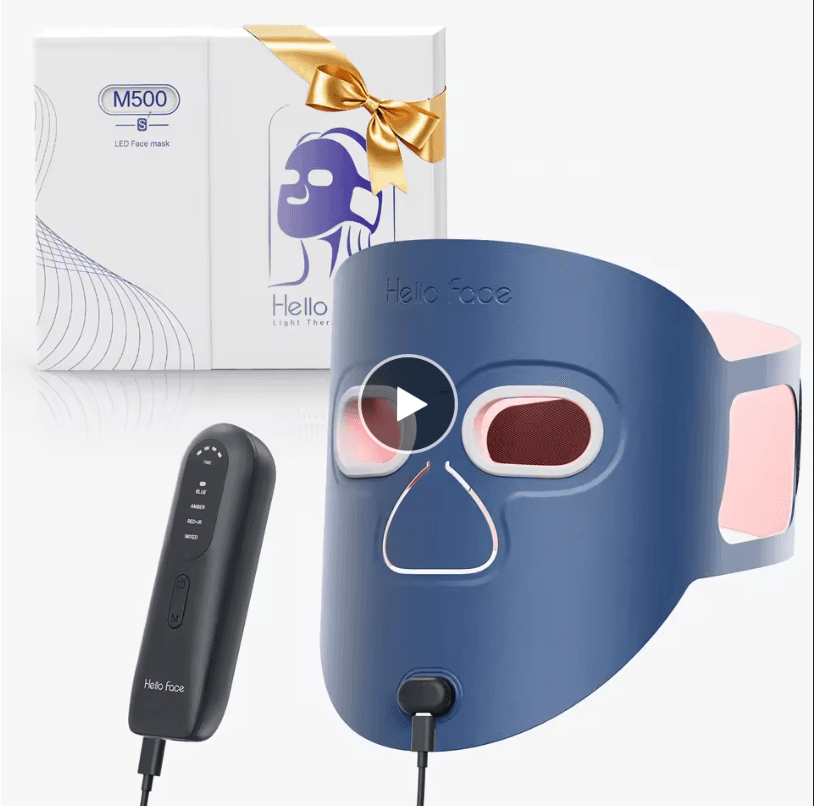 GlowBeam Wireless Red Light Therapy Face Mask