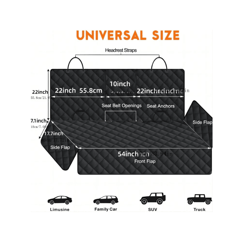NapCurve Waterproof Pet Car Seat Cover